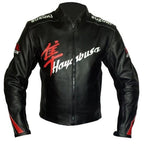 SUZUKI GSXR Motorcycle Leather Racing black & Red Jacket