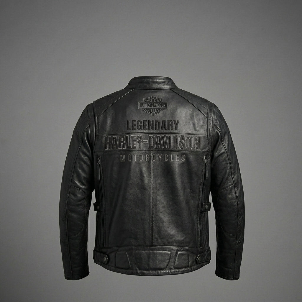 Harley Davidson Votary Motorcycle Leather Biker Jacket