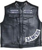 Charlie Hunnam Sons of Anarchy Biker Leather Vest