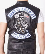 Charlie Hunnam Sons of Anarchy Biker Leather Vest