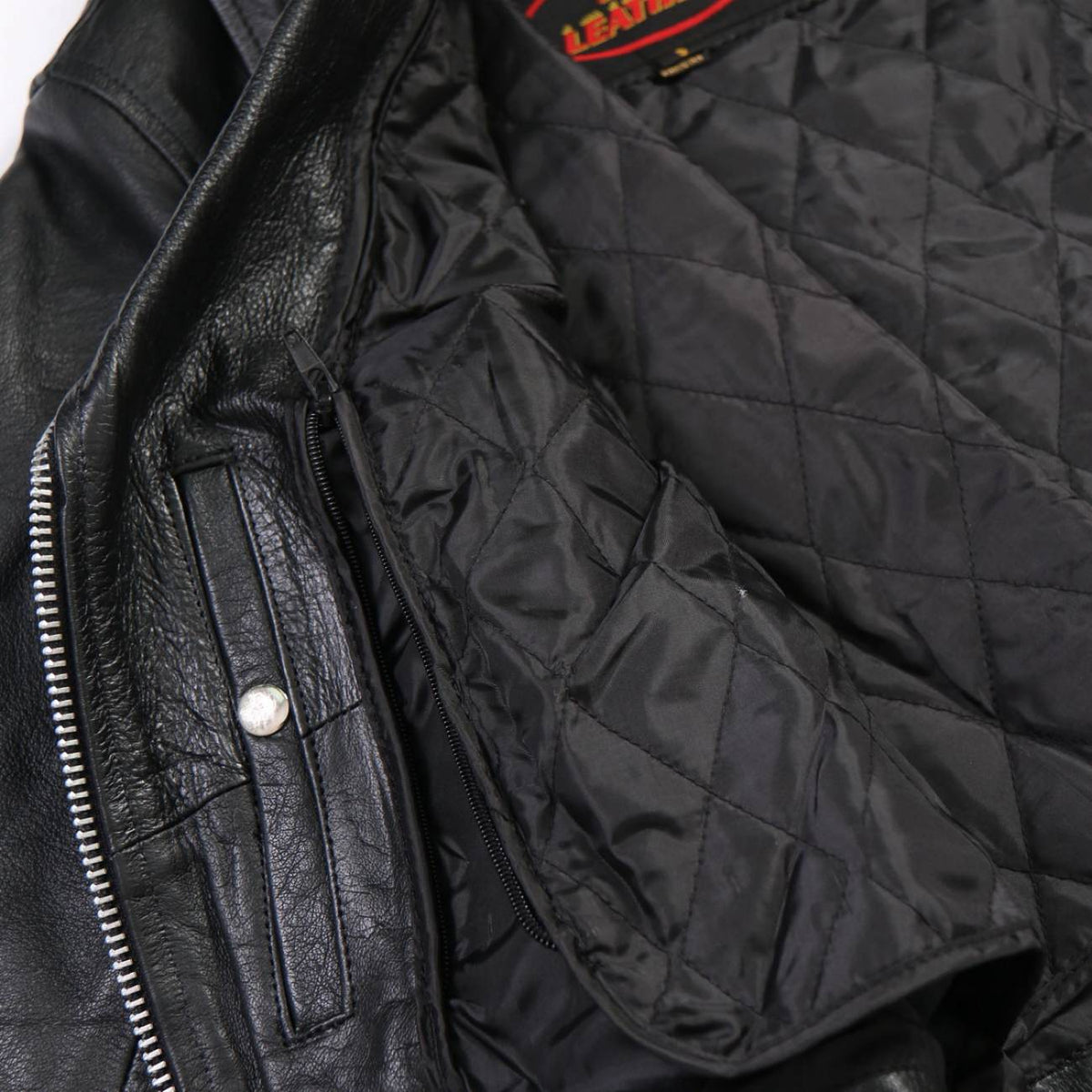 Hot Leathers Ladies Crossbraid Black Leather Motorcycle Jacket - JKL1009