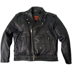 Hot Leathers Men's Old Guard Leather Motorcycle Jacket - JKM1002
