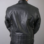 Hot Leathers Men's Iron Mile Leather Motorcycle Jacket - JKM1010