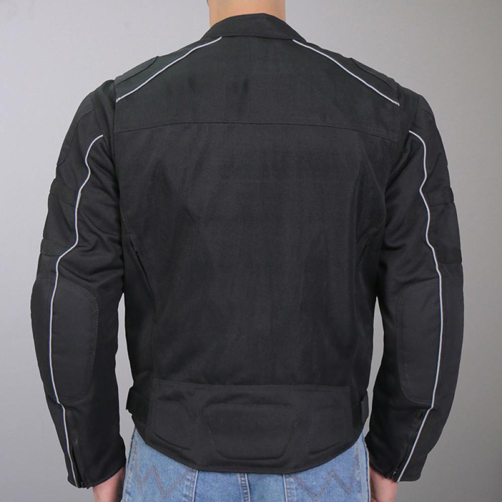 Hot Leathers Men's Stormwall Leather Motorcycle Jacket - JKM1024