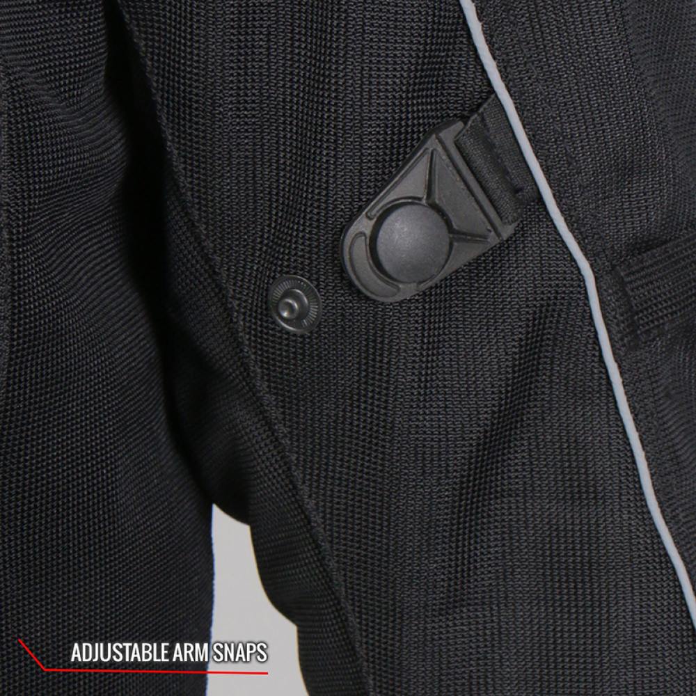 Hot Leathers Men's Stormwall Leather Motorcycle Jacket - JKM1024