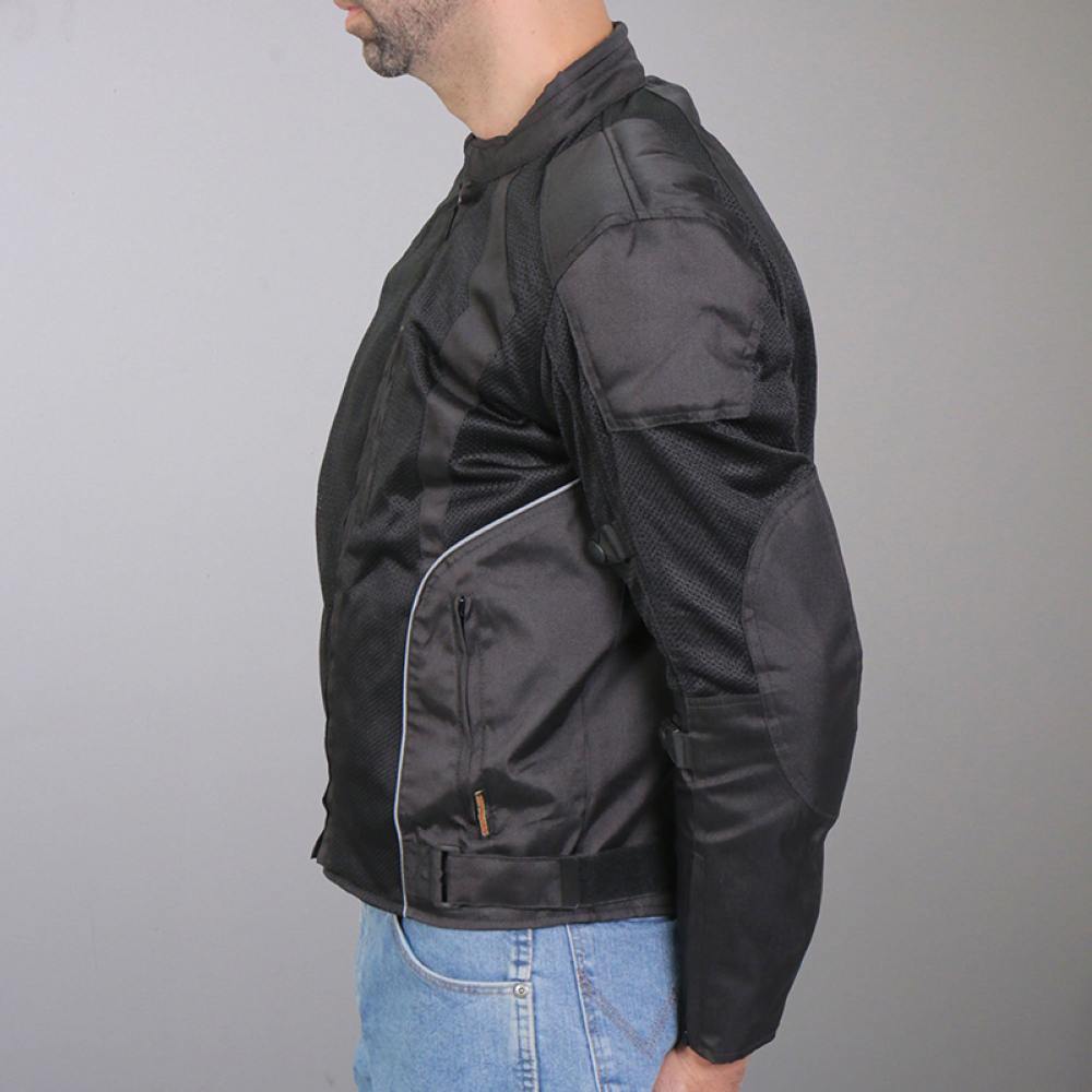 Hot Leathers Men's Air Shift Armored Mesh Motorcycle Jacket - JKM1025