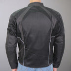 Hot Leathers Men's Air Shift Armored Mesh Motorcycle Jacket - JKM1025