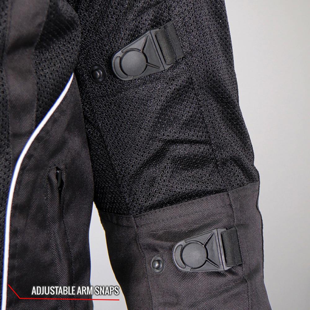 Hot Leathers Men's Air Shift Armored Mesh Motorcycle Jacket - JKM1025
