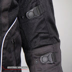 Hot Leathers Men's Air Shift Armored Mesh Motorcycle Jacket - JKM1025