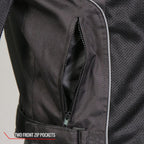 Hot Leathers Men's Air Shift Armored Mesh Motorcycle Jacket - JKM1025