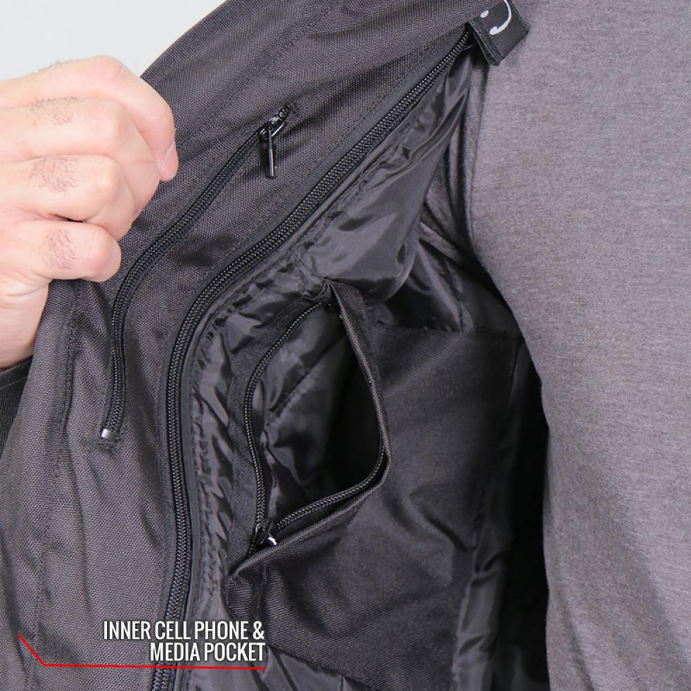 Hot Leathers Men's Air Shift Armored Mesh Motorcycle Jacket - JKM1025