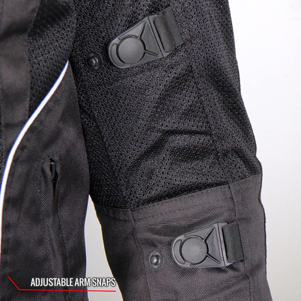Hot Leathers Men's Air Shift Armored Mesh Motorcycle Jacket - JKM1025