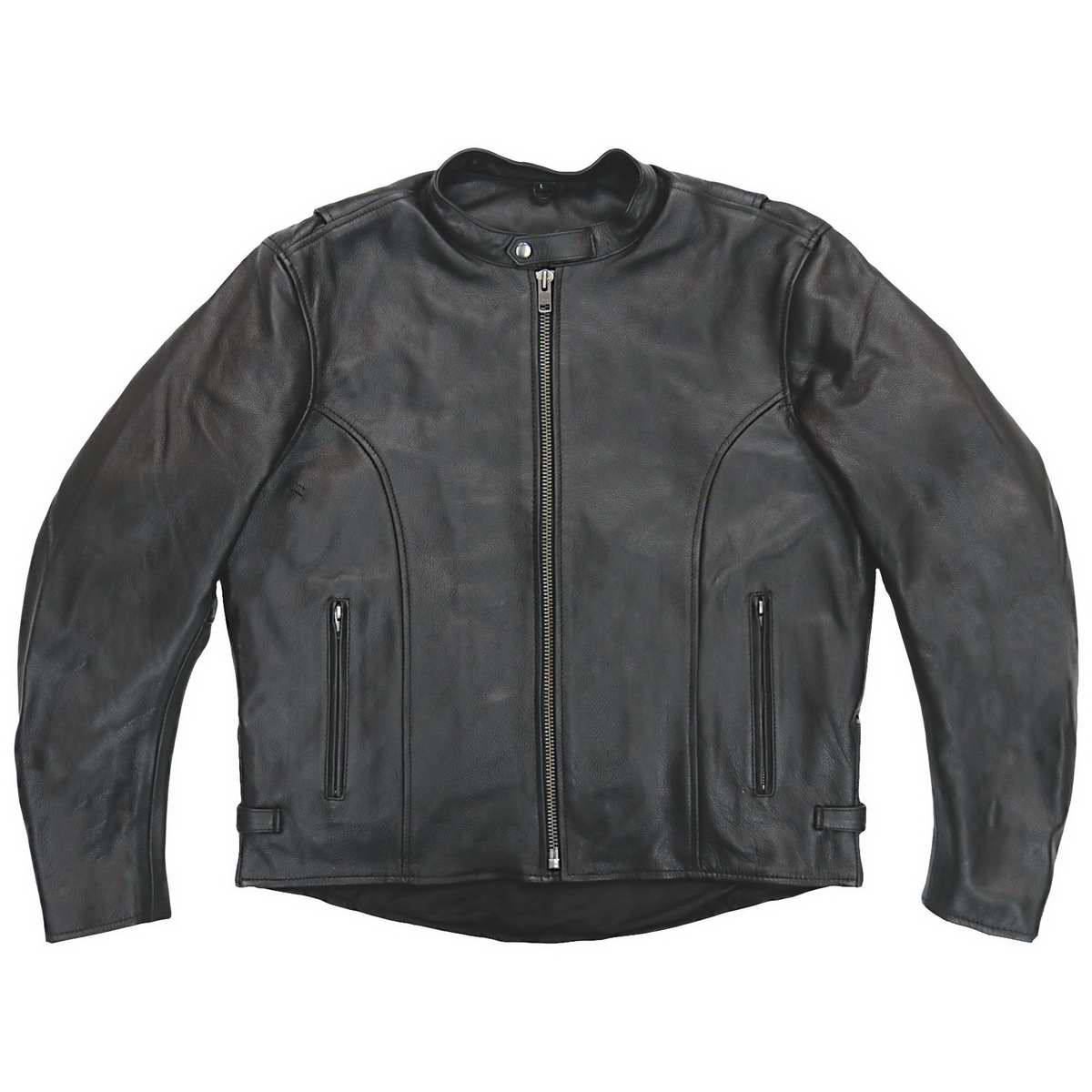 Hot Leathers Men's Cutline Leather Motorcycle Jacket - JKM1027