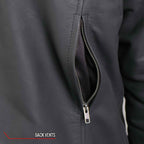 Hot Leathers Men's Ghost Skull Leather Motorcycle Jacket - JKM2002