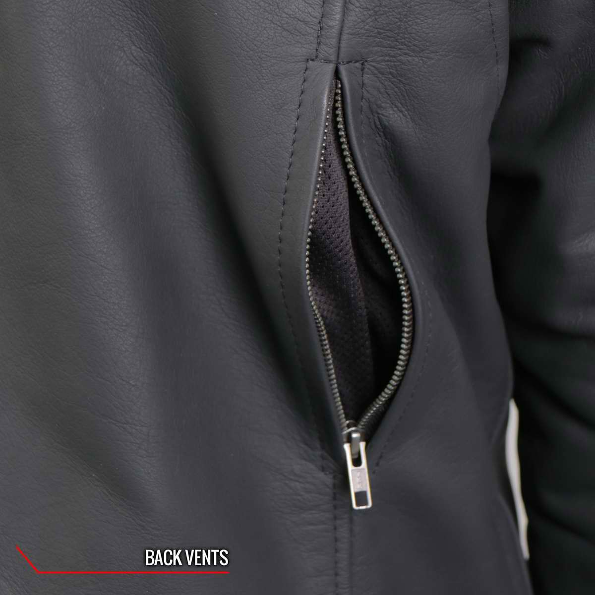 Hot Leathers Men's Ghost Skull Leather Motorcycle Jacket - JKM2002