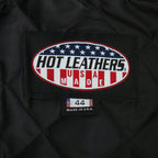 Hot Leathers JKM5006 USA Made Men's Black Leather Motorcycle Jacket