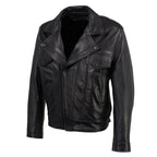 Hot Leathers JKM5008 USA Made Men's 'Revolve' Black Premium Leather Vented Motorcycle Jacket