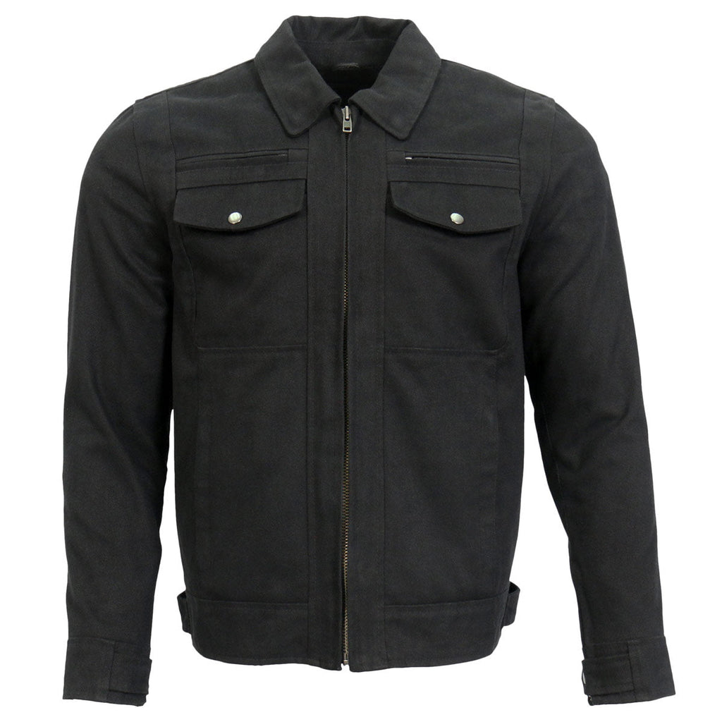 Hot Leathers Men's Rail Yard Denim Shirt Jacket - JKM6001