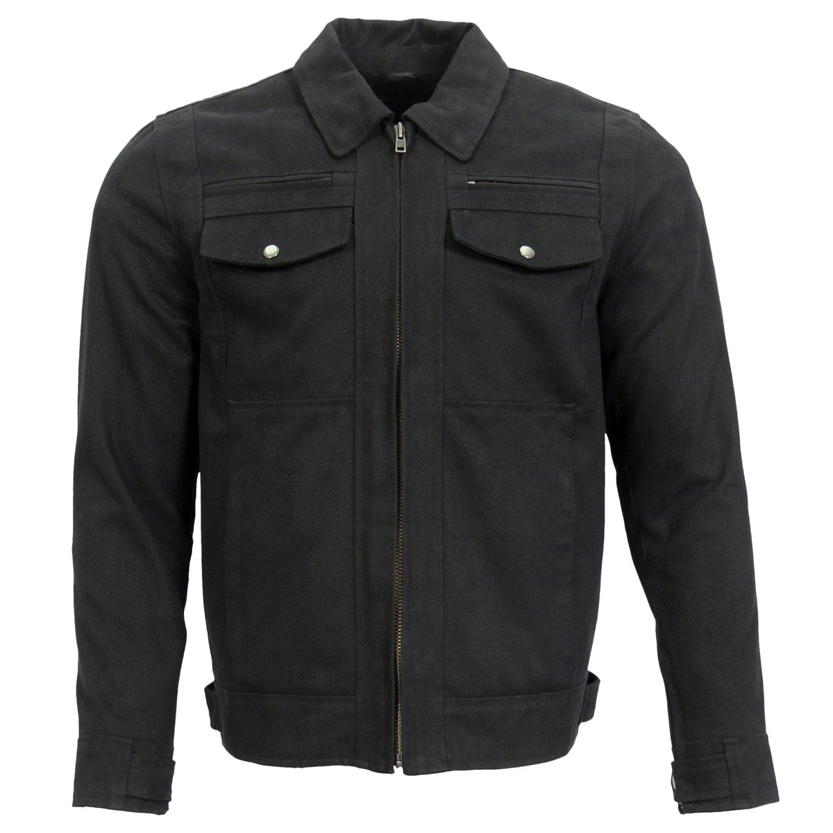 Hot Leathers Men's Rail Yard Denim Shirt Jacket - JKM6001