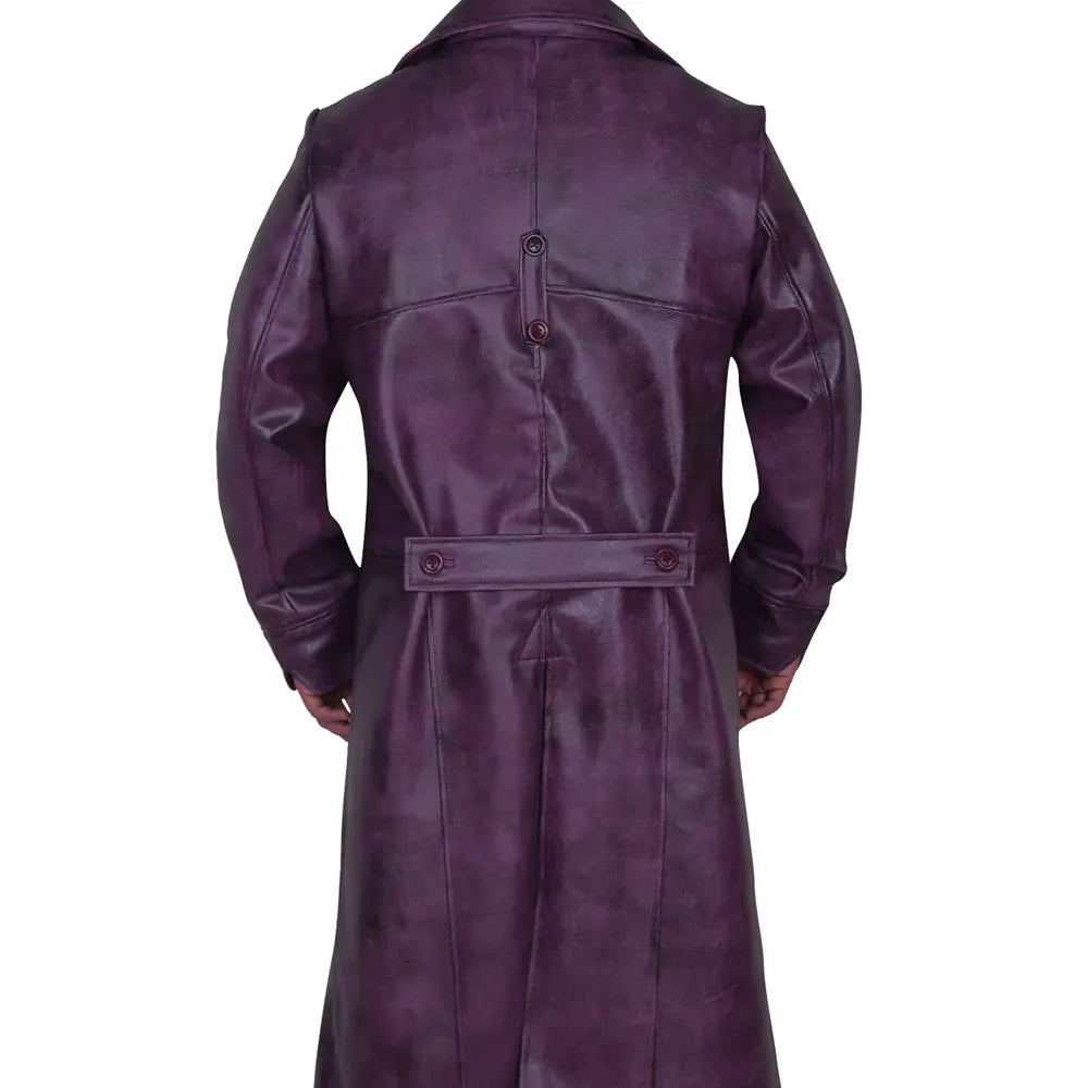 Injustice 2 Purple Leather Coat