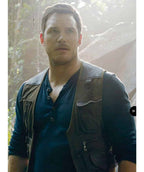 Jurassic World Chris Pratt Owen Grady Brown Vest