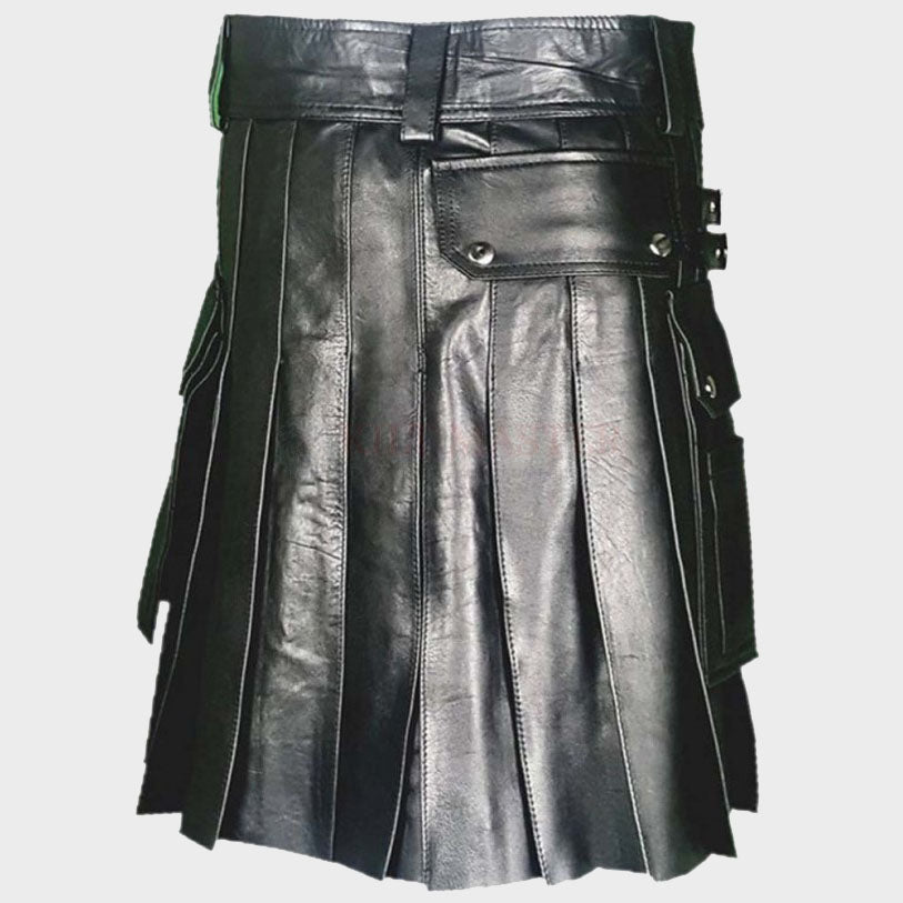 Kanye Leather Kilt