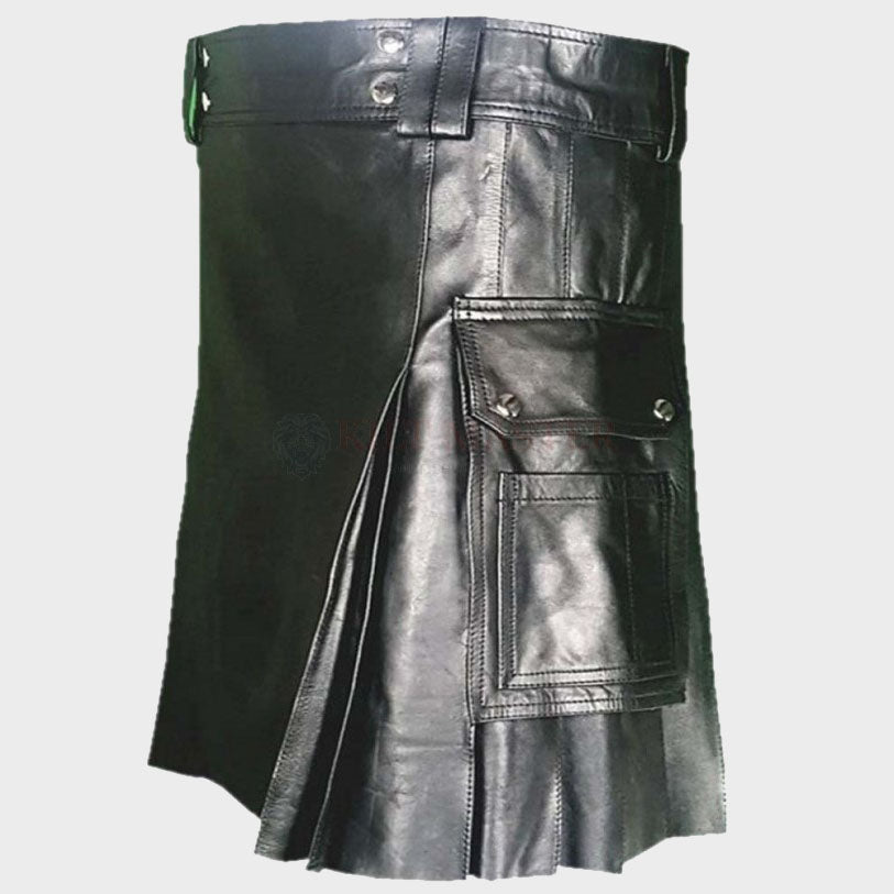 Kanye Leather Kilt