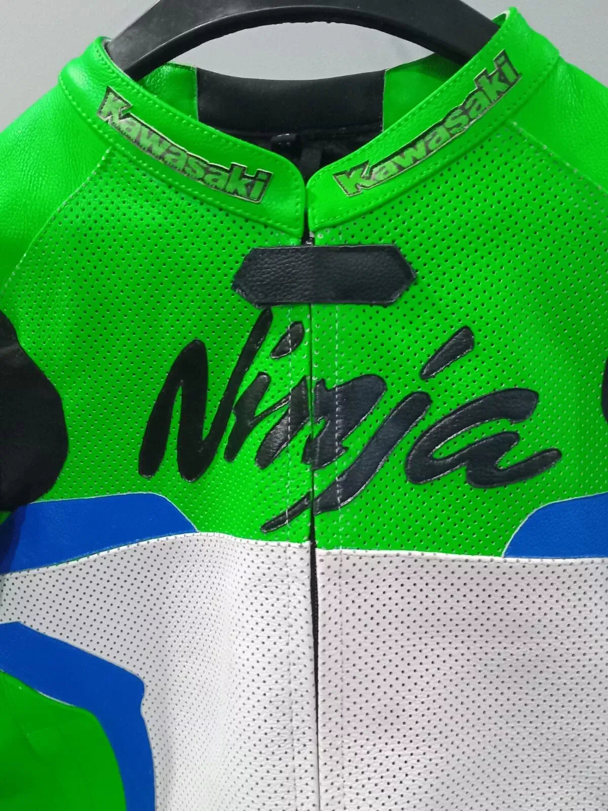 Kawasaki Ninja Green New Style Motorcycle Leather Biker Jacket