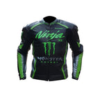 Kawasaki Monster Energy Racing Jacket – Ninja H2 Edition Cowhide Leather