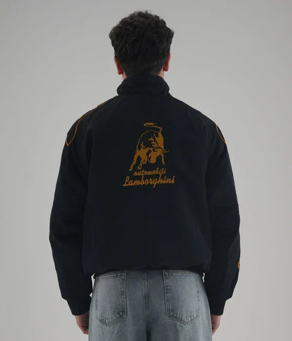 Lamborghini Vintage F1 Racing Jacket – Embroidered Bull Edition