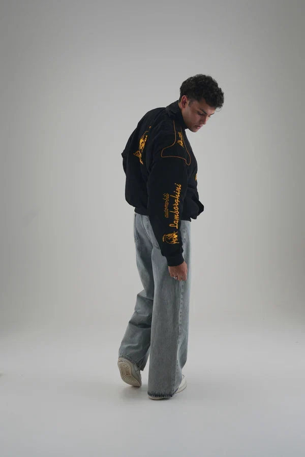 Lamborghini Vintage F1 Racing Jacket – Embroidered Bull Edition