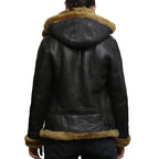 B3 WW2 Aviator Flying Hooded Jacket Womens
