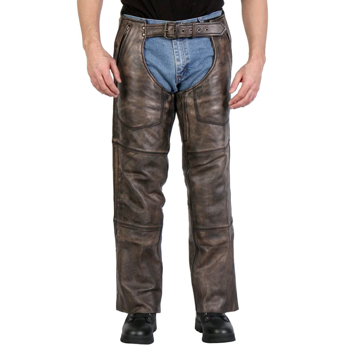 Motorcycle Leather Chaps For Men