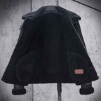 Men B3 Bomber Shearling Sheepskin Real Leather Aviator Jackets