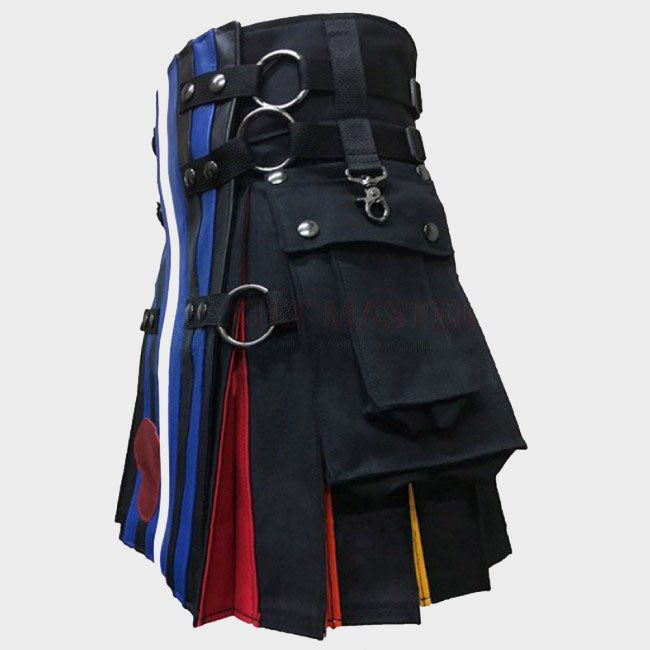 Leather Pride Flag Kilt