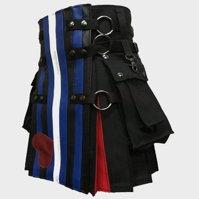 Leather Pride Flag Kilt