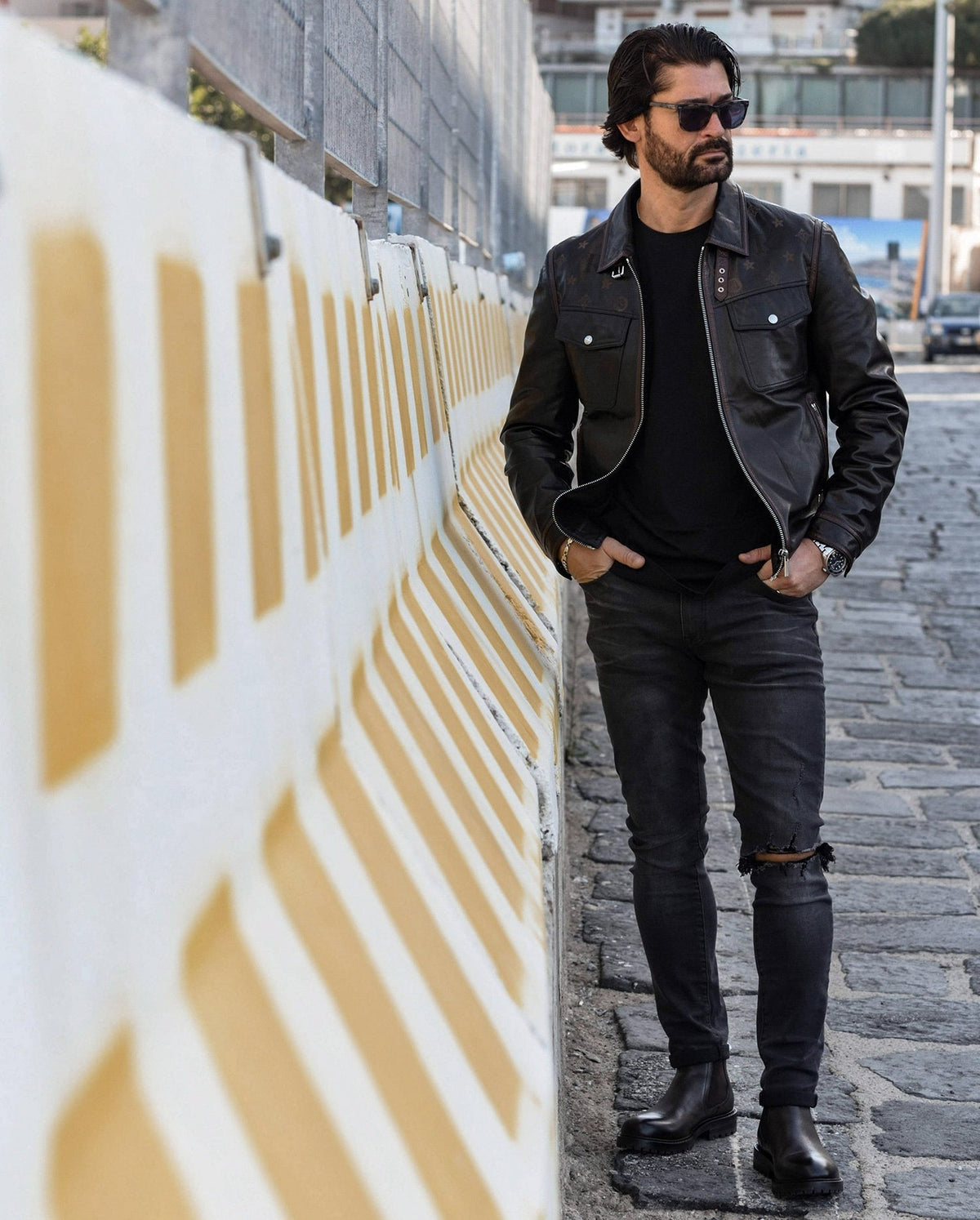 Black Classic Trucker Genuine Leather Jacket