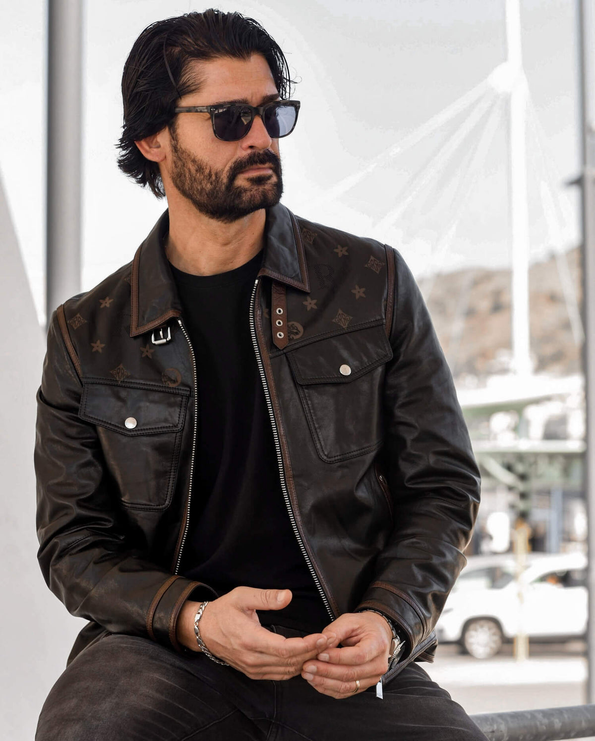 Black Classic Trucker Genuine Leather Jacket