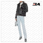 Lianna Faux Fur Trimmed Leather Jacket