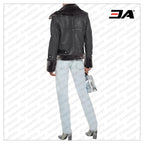 Lianna Faux Fur Trimmed Leather Jacket