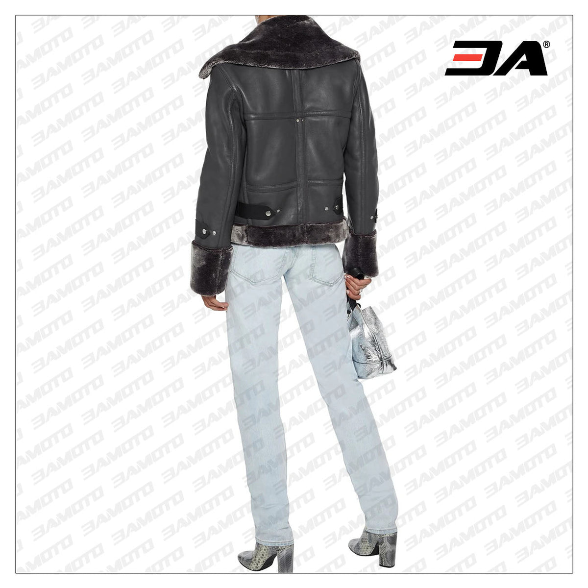 Lianna Faux Fur Trimmed Leather Jacket