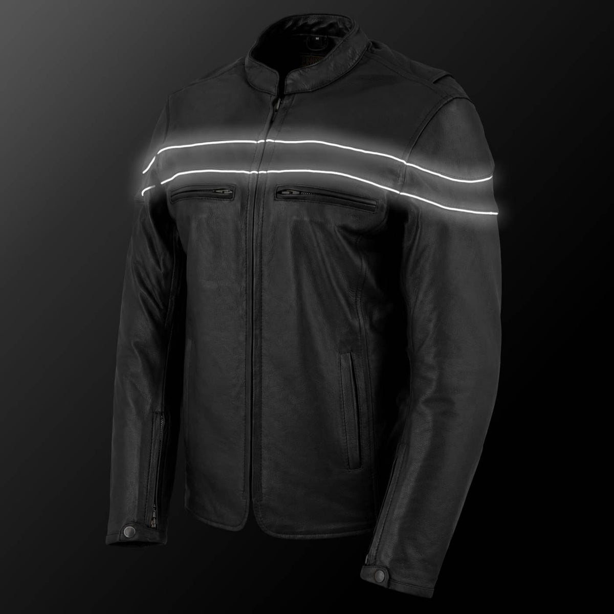 Milwaukee Leather LKL27008 Women's Premium Black Leather Motorcycle Rider Jacket with CE Armor Protection