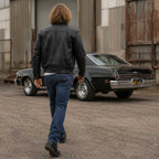 Milwaukee Leather LKM1704 Men's Classic Aviator Style Bomber Black Leather Fashion Coat Jacket