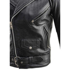 Milwaukee Leather Men's The Legend Classic Brando Black Premium Leather Motorcycle Jacket - LKM1781