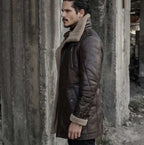 B3 Flight Jacket Men’s Shearling Aviator Fur Long Coat