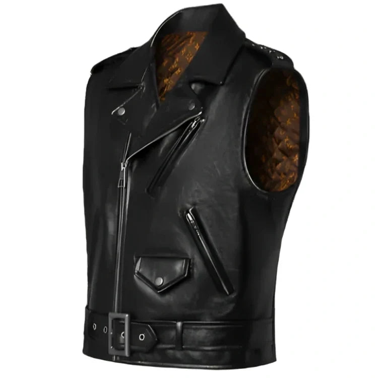 Full Grain Leather Biker vest