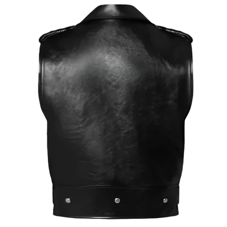 Full Grain Leather Biker vest