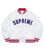 supreme satin varsity jacket