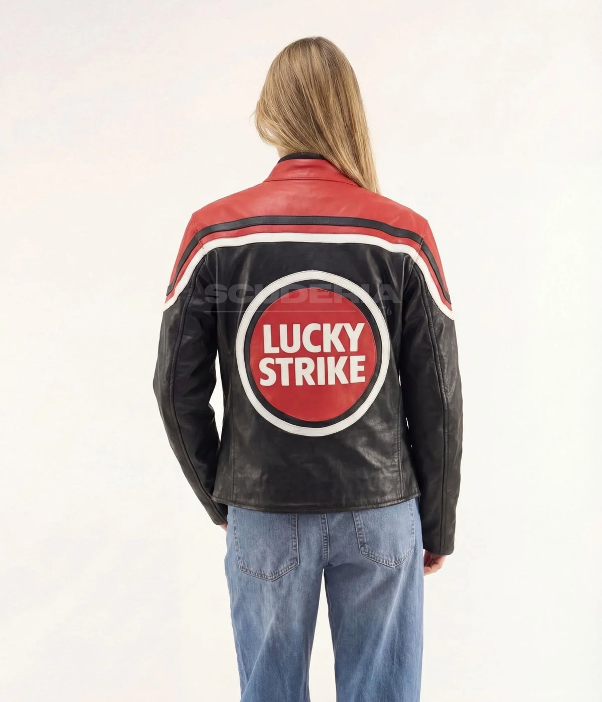 Lucky Strike Leather Jacket - Red Edition