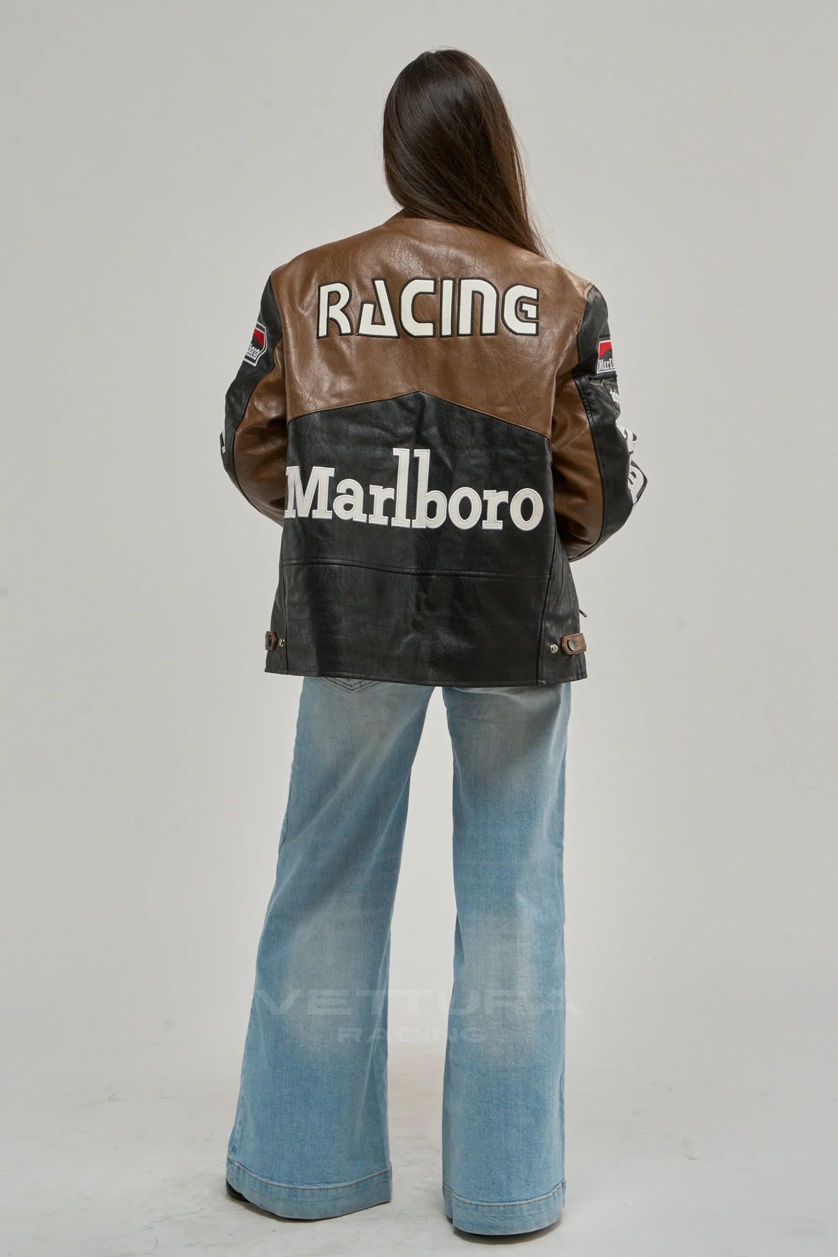 Marlboro Racing Leather Jacket - Brown Edition – Ready to Ship